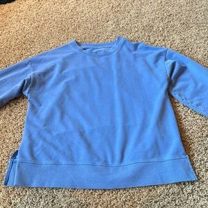 A royal blue crewneck